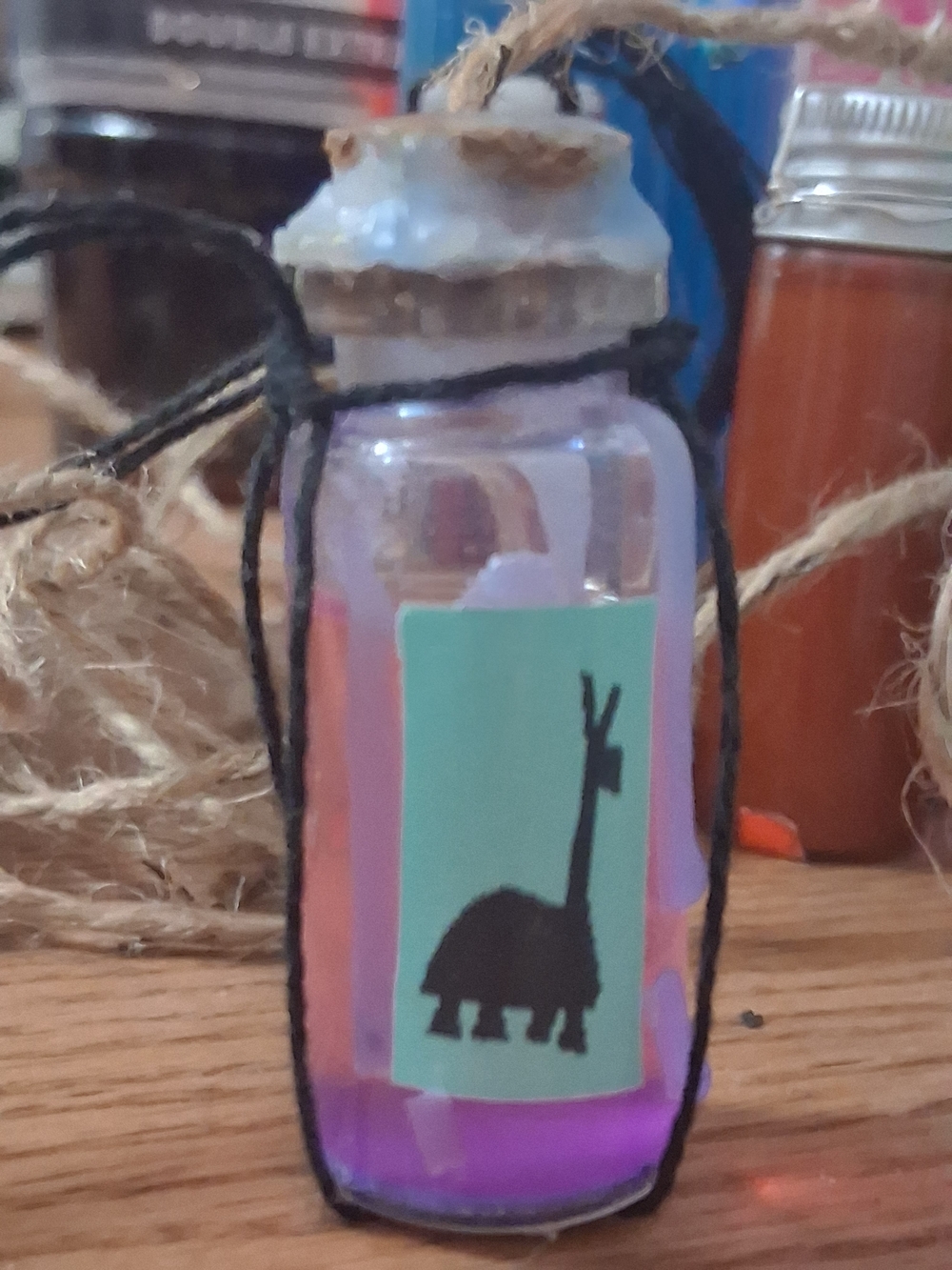 Handmade Kids Dream Bottle Fidget Necklace - Picture 5 of 10